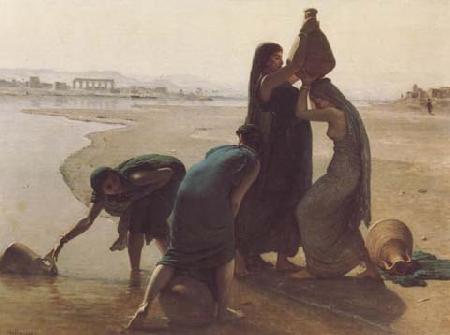 leon belly Femmes fellahs au bord du Nil (mk32) oil painting picture